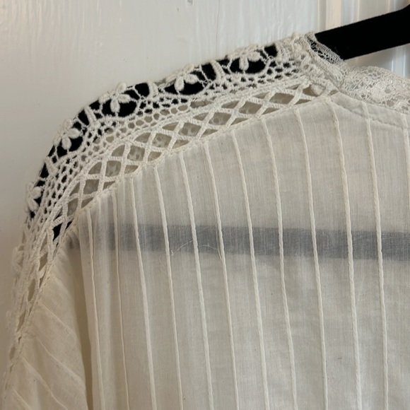 Small Loveshack Fancy long dress off white voile with much fab lace - Picture 7 of 9